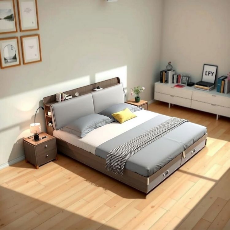 King Size Bed with Hydrau...
